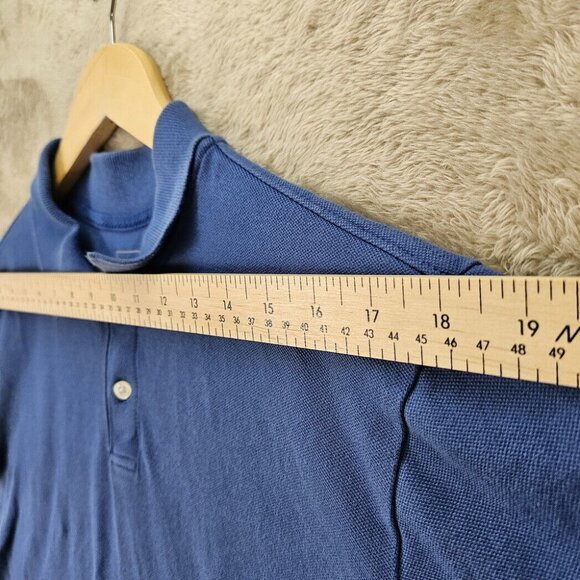 Gap All Day Pique Polo Shirt Golf Blue Outdoor Short Sleeve Men's Size M Casual - Picture 5 of 10